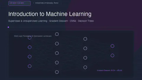 CS 422/622: Introduction to Machine Learning